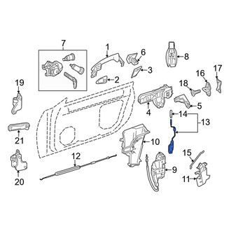 Mercedes-Benz OE - Front Left Door Lock Operating Rod