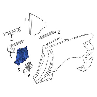 Mercedes-Benz OE - Rear Left Window Regulator