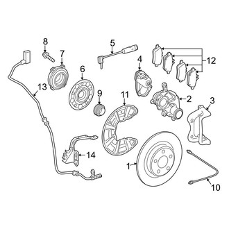 Mercedes-Benz OE - Rear Suspension - Brake Components