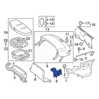 Mercedes-Benz OE - Left Trunk Trim Panel Bracket