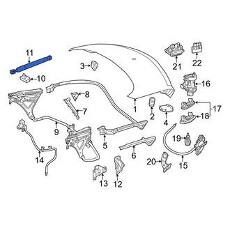 Mercedes-Benz OE - Trunk Lid Lift Support