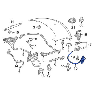 Mercedes-Benz OE - Rear Deck Lid Latch