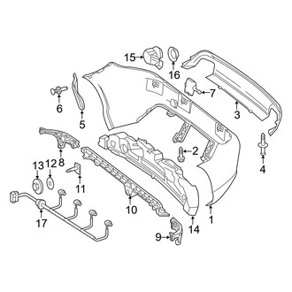 Mercedes-Benz OE - Rear Bumper - Bumper & Components