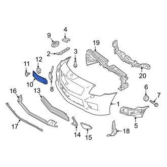 Mercedes-Benz OE - Front License Plate Bracket