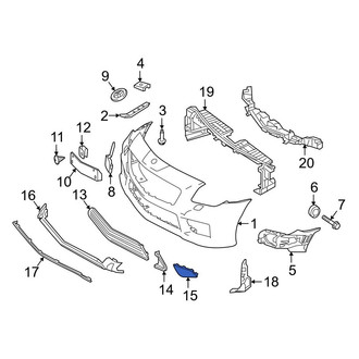 Mercedes-Benz OE - Front Left Fog Light Cover