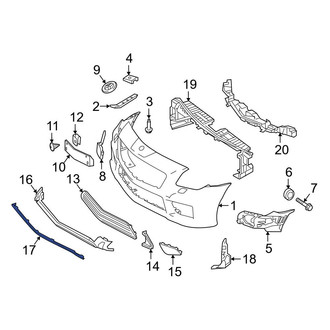 Mercedes-Benz OE - Front Bumper Trim