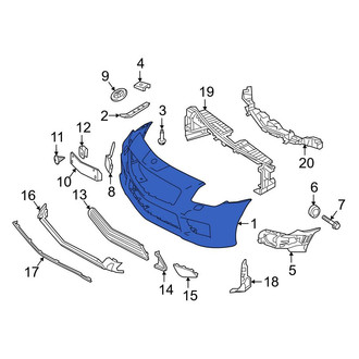 Mercedes-Benz OE - Front Bumper Cover