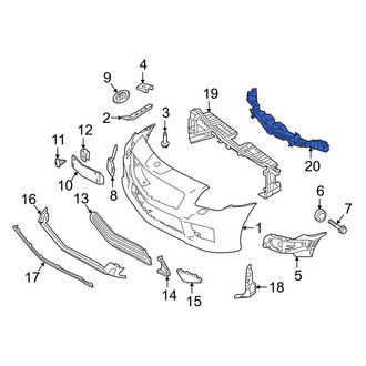 Mercedes-Benz OE - Front Bumper Impact Absorber