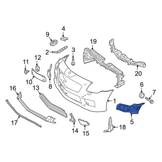 Mercedes-Benz OE - Front Left Bumper Cover Support Rail