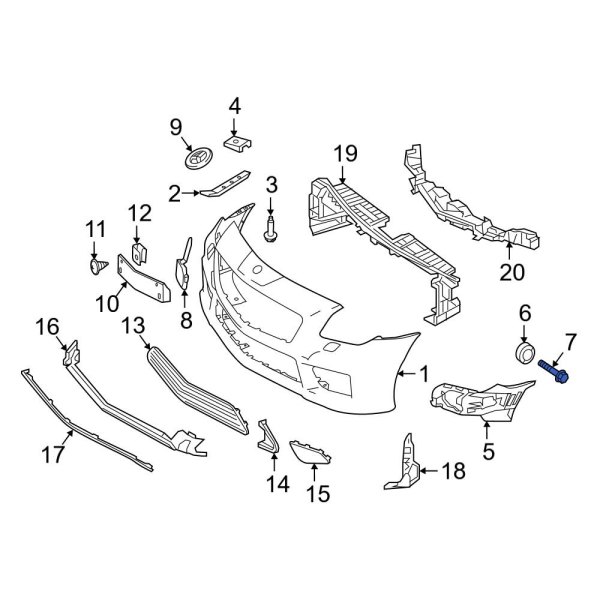 Bumper Guide Bolt