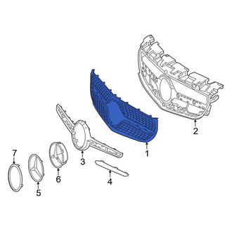 Mercedes-Benz OE - Front Upper Grille