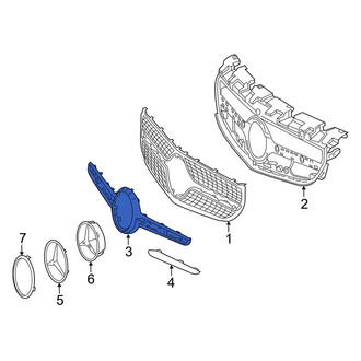 Mercedes-Benz OE - Front Center Grille Molding