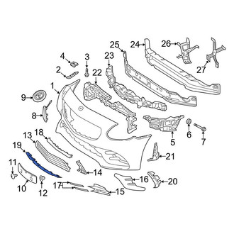 Mercedes-Benz OE - Front Lower Bumper Trim