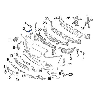 Mercedes-Benz OE - Front Left Bumper Cover Bracket