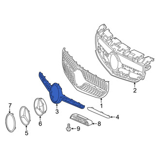 Mercedes-Benz OE - Front Center Grille Molding