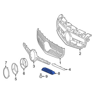 Mercedes-Benz OE - Front Outer Grille Emblem