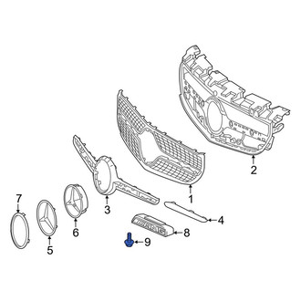 Mercedes-Benz OE - Front Outer Grille Emblem