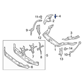 Mercedes-Benz OE - Radiator Support Access Cover Clip