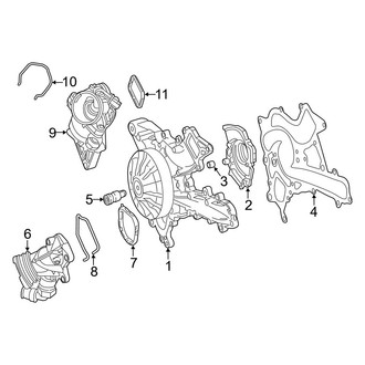 Mercedes-Benz OE - Cooling - Water Pump