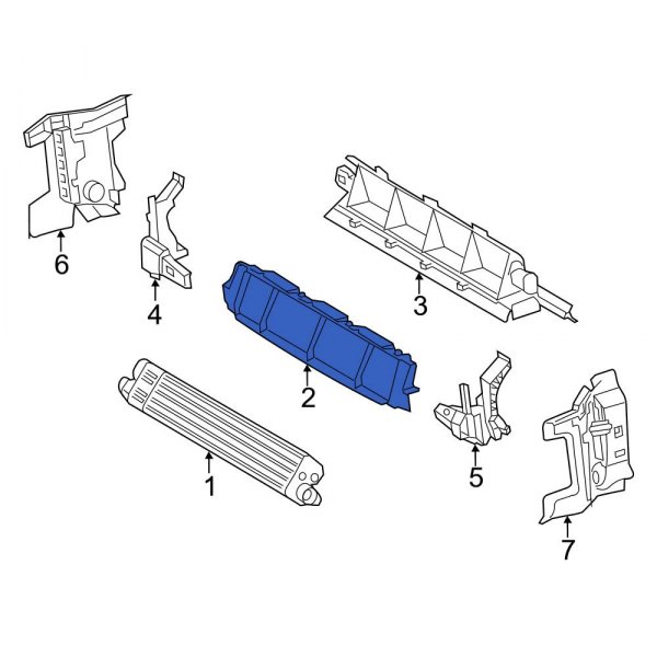 Engine Oil Cooler Air Duct