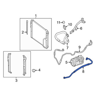 Mercedes-Benz OE - A/C Refrigerant Discharge Hose