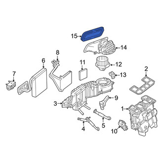 Mercedes-Benz OE - HVAC Air Inlet Housing Seal