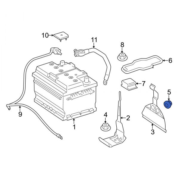 Battery Hold Down Nut