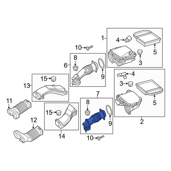 Engine Air Intake Hose