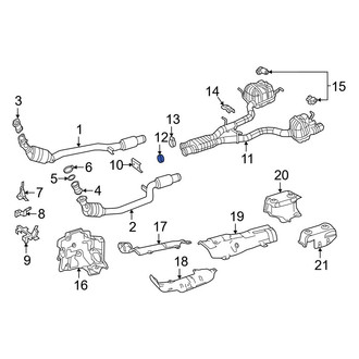 Mercedes-Benz OE - Exhaust Muffler Gasket