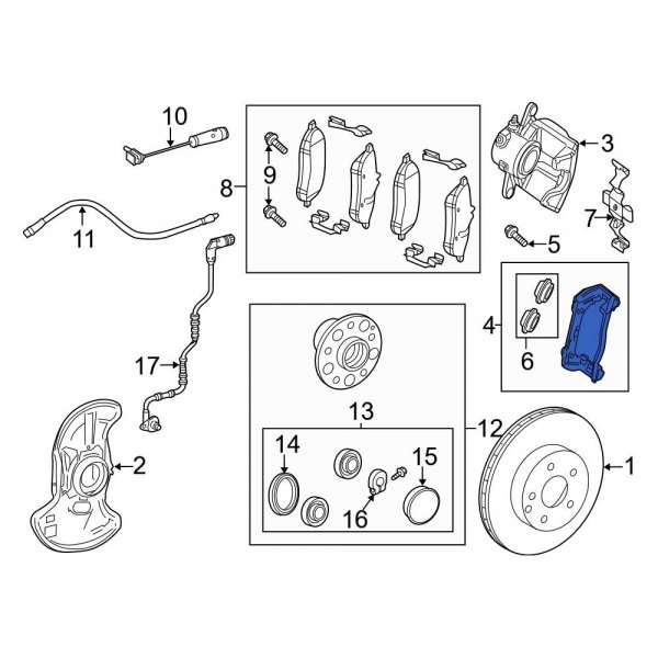 Disc Brake Caliper Bracket