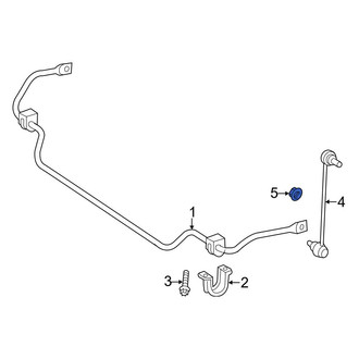 Mercedes-Benz OE - Front Suspension Stabilizer Bar Link Nut
