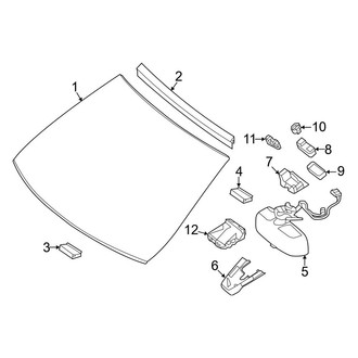 Mercedes-Benz OE - Windshield - Glass