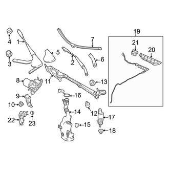 Mercedes-Benz OE - Windshield - Wiper & Washer Components
