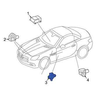 Mercedes-Benz OE - Center Air Bag Impact Sensor