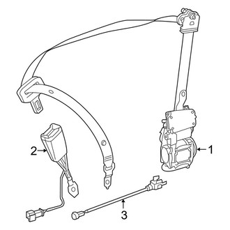 Mercedes-Benz OE - Restraint Systems - Front Seat Belts