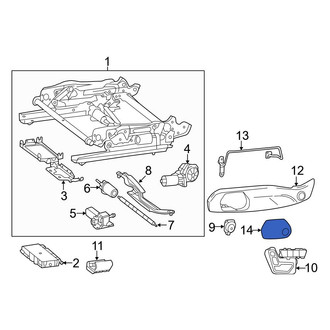 Mercedes-Benz OE - Left Seat Frame Trim Panel Screw Cap