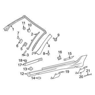 Mercedes-Benz OE - Pillars, Rocker & Floor - Exterior Trim