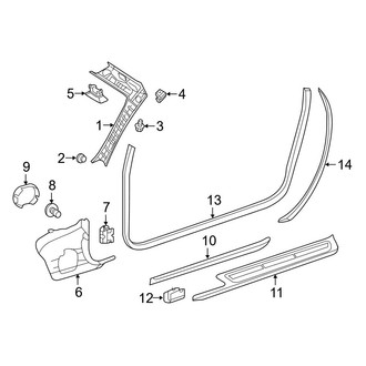 Mercedes-Benz OE - Pillars, Rocker & Floor - Interior Trim