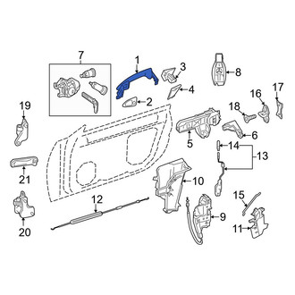 Mercedes-Benz OE - Front Left Outer Exterior Door Handle