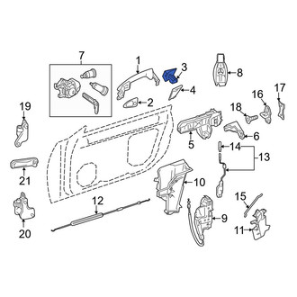 Mercedes-Benz OE - Front Left Exterior Door Handle Cover