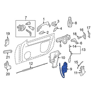 Mercedes-Benz OE - Front Right Door Latch Assembly