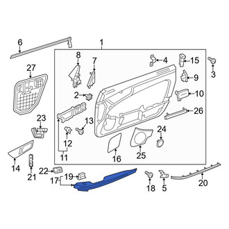 Mercedes-Benz OE - Front Left Door Armrest