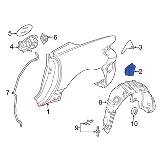 Mercedes-Benz OE - Rear Left Quarter Panel Vent