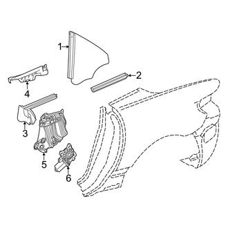 Mercedes-Benz OE - Quarter Panel - Glass