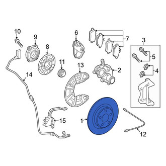 Mercedes-Benz OE - Rear Disc Brake Rotor
