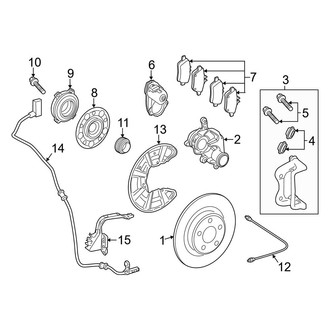 Mercedes-Benz OE - Rear Suspension - Brake Components