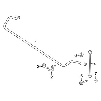 Mercedes-Benz OE - Rear Suspension - Stabilizer Bar & Components