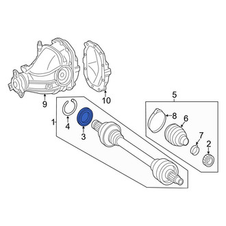 Mercedes-Benz OE - Rear CV Joint Oil Seal Dust Shield