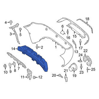 Mercedes-Benz OE - Rear Bumper Impact Absorber
