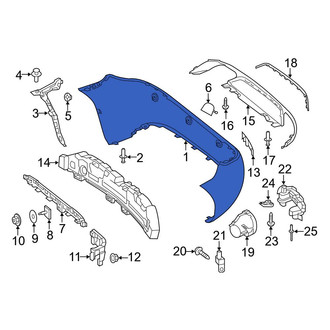 Mercedes-Benz OE - Rear Bumper Cover